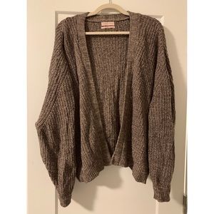 Urban Outfitters brown open front dolman cardigan